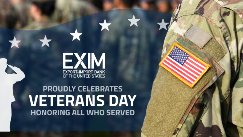 EXIM Marks Veterans Day with Export Tools for Small Businesses